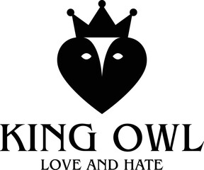 King Owl Bird Logo Designs