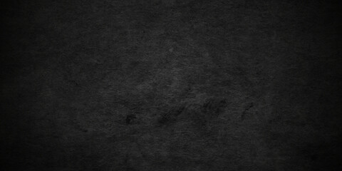 Dark black grunge textured concrete background. Panorama dark grey black slate background or texture. Vector black concrete texture. Stone wall background.	
