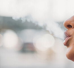 Smoke lips woman. Background. Lips. Smoke. 