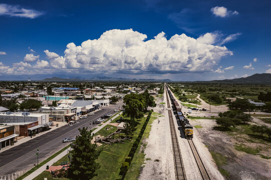 Willcox, Arizona - summer thunderstorms brewing in the distance. 