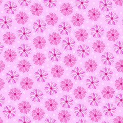 Pink floral print. pink ditsy daisy seamless pattern. floral background. good for fabric, fashion, wallpaper, dress, textile, pajama, kimono.