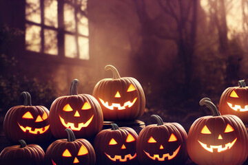 Halloween Jack O Lantern Background