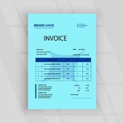 General corporate business invoice template