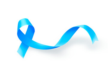 Laço azul simbolo cancer novembro transparente