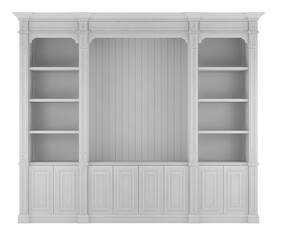 Old white empty rack mockup. Png