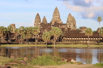 Fototapeta na wymiar Cambodia. Angkor Wat temple. Hindu temple built at the beginning of the 12th century, during the reign of Suryavarman II and dedicated to the god Vishnu.