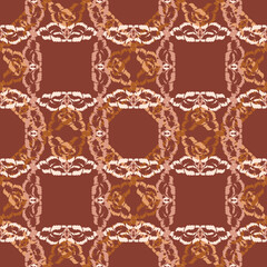 Seamless fractal pattern in vector format for printed fabrics or any other purposes. Every object is grouped base on color so the pattern is editable, tileable and easy to use.