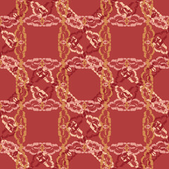 Seamless fractal pattern in vector format for printed fabrics or any other purposes. Every object is grouped base on color so the pattern is editable, tileable and easy to use.