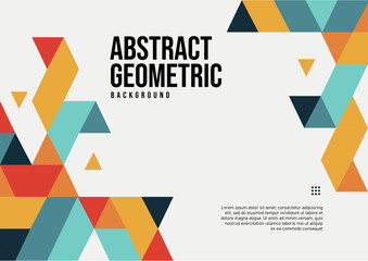 colorful geometric abstract modern background with copy space area