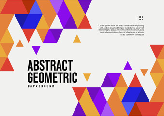 colorful geometric abstract modern background with copy space area