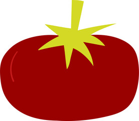 Tomato hand drawn flat style