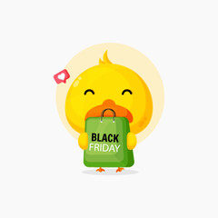 Cute duck with black friday bag discount
