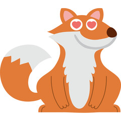 Love animal with fox