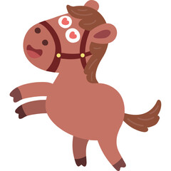 Love animal with horse