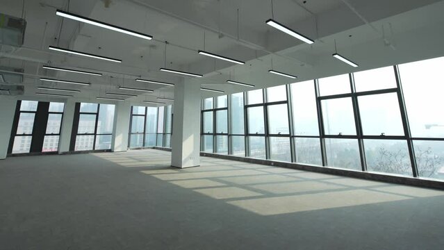 empty hall in modern office building