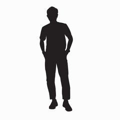 silhouette of a man