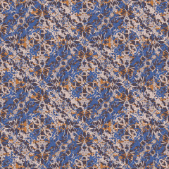 Seamless fractal pattern in vector format for printed fabrics or any other purposes. Every object is grouped base on color so the pattern is editable, tileable and easy to use.