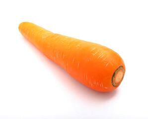 fresh carrots isolated on a white background