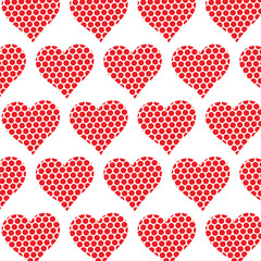 Heart shape pattern vector illustration. 