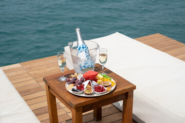 Fruit image by the pool