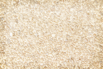 Gravel stone small texture decorative on floor light brown background