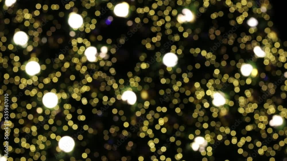 Poster abstract blur golden lights bokeh for pattern and background