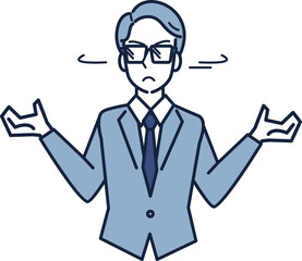 首を横に振るビジネスパーソン