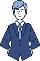 堂々と仕事をするビジネスパーソン