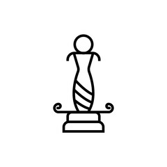 statue icon vector design templates