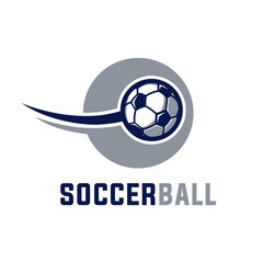 Obraz premium football badge vector template. sport soccer graphic illustration in badge emblem crest designs style.