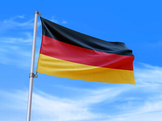 Germany flag waving in the wind