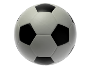 Soccer ball or football on transparent background. Sport concept. (PNG File)