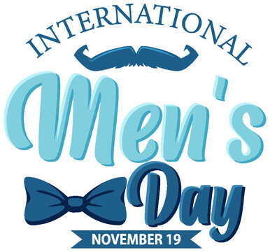 International mens day for poster or banner design