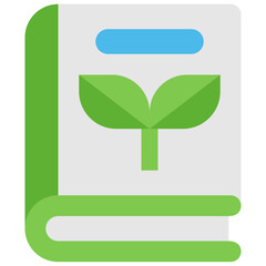 plant book flat icon