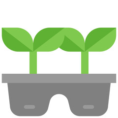 plant seedling flat icon