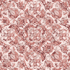Seamless fractal pattern in vector format for printed fabrics or any other purposes. Every object is grouped base on color so the pattern is editable, tileable and easy to use.