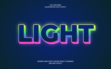 Light Text Effect