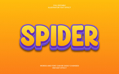 Spider Text Effect
