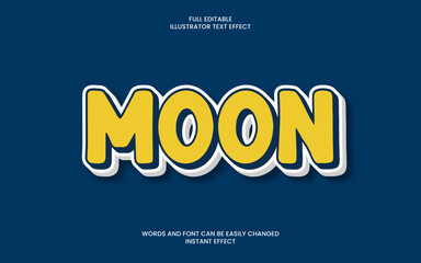 Moon Text Effect
