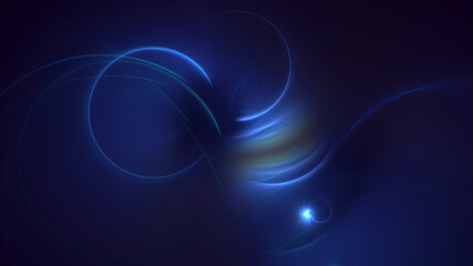 3D rendering abstract multicolor technology fractal light background