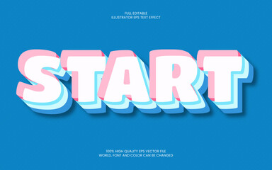 Start Text Effect