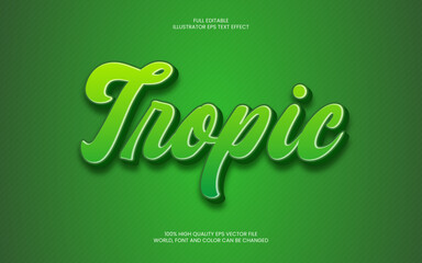 Tropic Text Effect