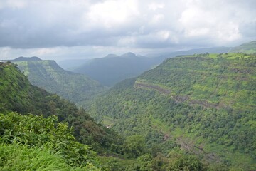 Fototapeta na wymiar mountain view near pune maharashtra, india 