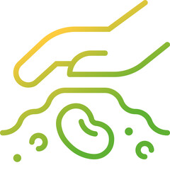 cultivate gradient line icon