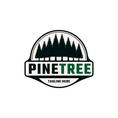 fir tree logo design, mountain, premium vector mountain and spruce design, outdoor logo, camper logo design