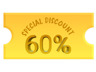 Special discount 60%