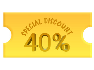 Special discount 40%