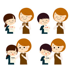 結果通知　親子　セット