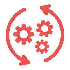 Setting Process Multicolor Glyph Icon