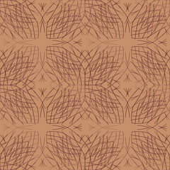 Seamless fractal pattern in vector format for printed fabrics or any other purposes. Every object is grouped base on color so the pattern is editable, tileable and easy to use.